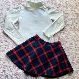 Jacadi Skirt & Turtleneck Outfit Bundle